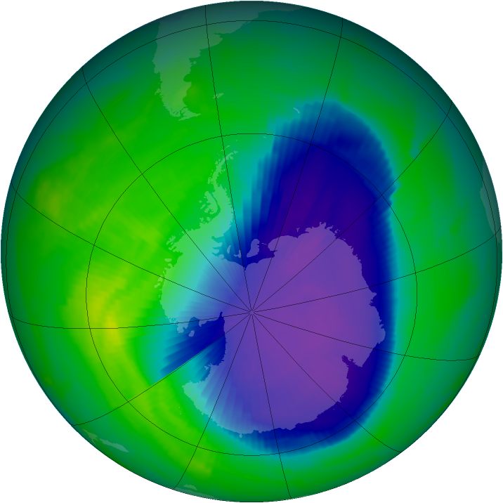Ozone Map 1996-10-25